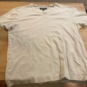 Banana republic white luxury touch v neck